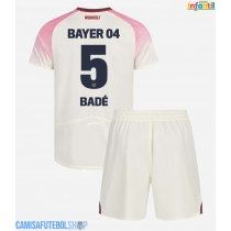 Camisa de time de futebol Bayer Leverkusen Loic Bade #5 Replicas 2º Equipamento Infantil 2025-26 Manga Curta (+ Calças curtas)